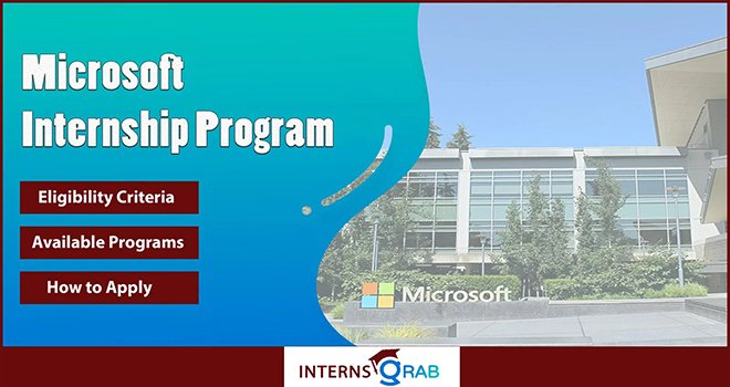 Microsoft Internship