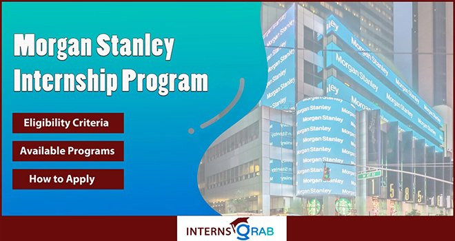 Morgan Stanley Internship